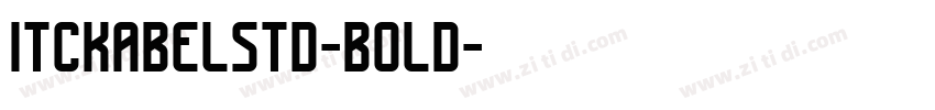 itckabelstd-bold字体转换