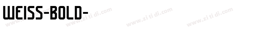 weiss-bold字体转换