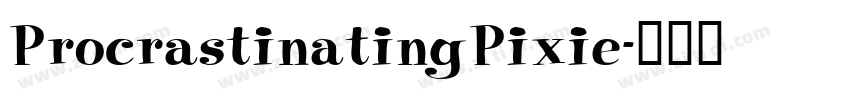 ProcrastinatingPixie字体转换