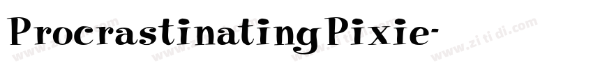 ProcrastinatingPixie字体转换