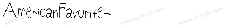 AmericanFavorite字体转换