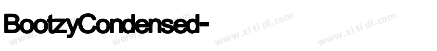 BootzyCondensed字体转换
