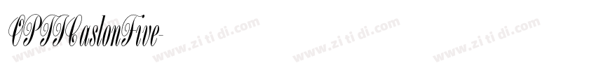 OPTICaslonFive字体转换 OPTICaslonFive字体转换