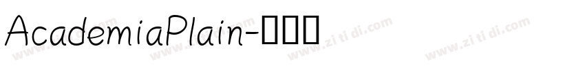 AcademiaPlain字体转换