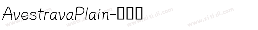 AvestravaPlain字体转换
