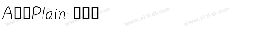 A鹅肉Plain字体转换
