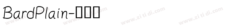 BardPlain字体转换