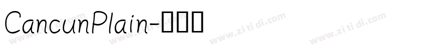 CancunPlain字体转换