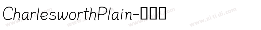 CharlesworthPlain字体转换