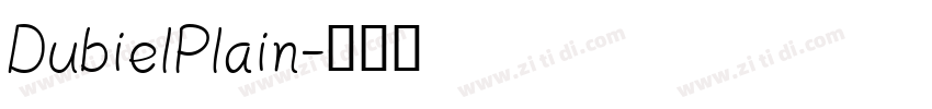 DubielPlain字体转换