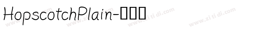 HopscotchPlain字体转换