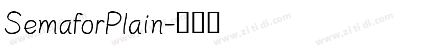 SemaforPlain字体转换