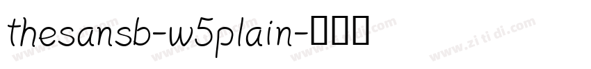 thesansb-w5plain字体转换