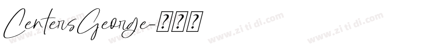 CentersGeorge字体转换