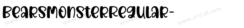 BearsMonsterRegular字体转换