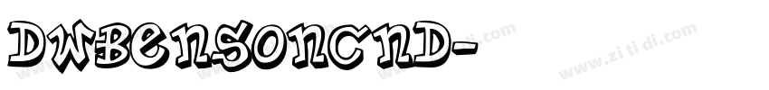 DWBensonCnd字体转换