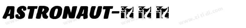 Astronaut字体转换