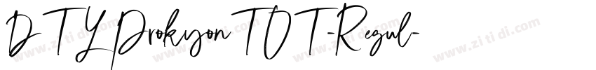DTLProkyonTOT-Regul字体转换 DTLProkyonTOT-Regul字体转换