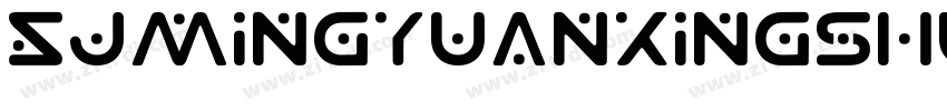 SJmingyuanxingshu字体转换