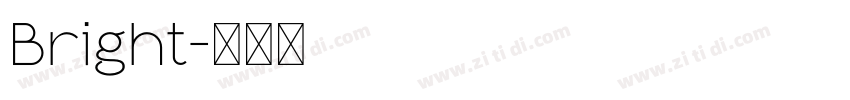 Bright字体转换