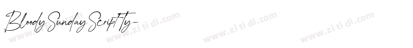 BloodySundayScriptTy字体转换 BloodySundayScriptTy字体转换
