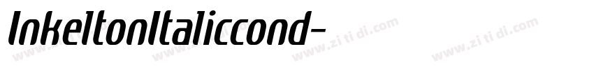InkeltonItaliccond字体转换