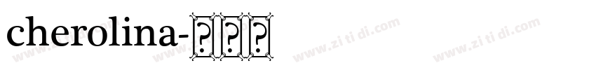 cherolina字体转换