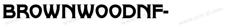 BrownwoodNF字体转换