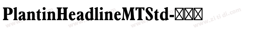 PlantinHeadlineMTStd字体转换 PlantinHeadlineMTStd字体转换