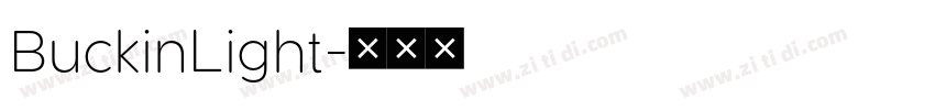 BuckinLight字体转换
