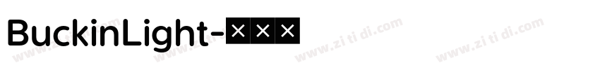 BuckinLight字体转换