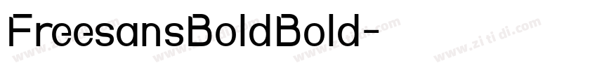 FreesansBoldBold字体转换