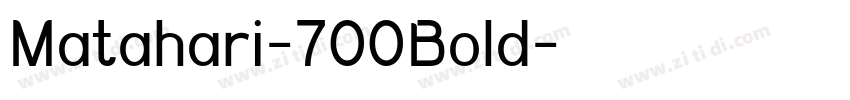 Matahari-700Bold字体转换