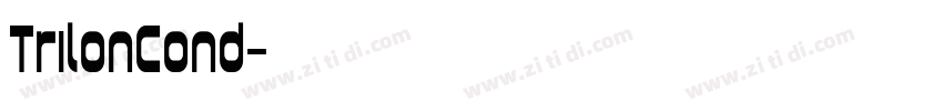 TrilonCond字体转换