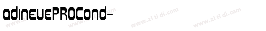 adineuePROCond字体转换