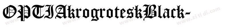 OPTIAkrogroteskBlack字体转换 OPTIAkrogroteskBlack字体转换