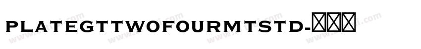 PlateGtTwoFourMTStd字体转换 PlateGtTwoFourMTStd字体转换