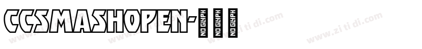 CCSmashOpen字体转换