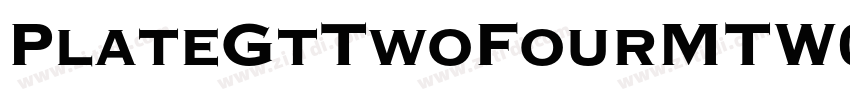 PlateGtTwoFourMTW01字体转换