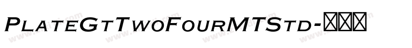 PlateGtTwoFourMTStd字体转换 PlateGtTwoFourMTStd字体转换