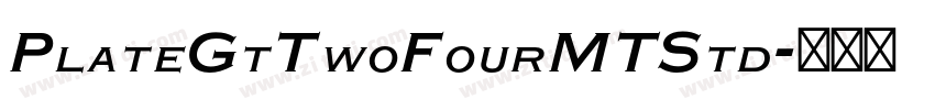 PlateGtTwoFourMTStd字体转换 PlateGtTwoFourMTStd字体转换