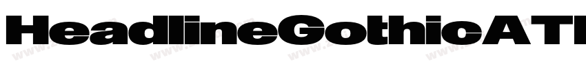 HeadlineGothicATF字体转换
