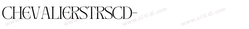 ChevalierStrSCD字体转换