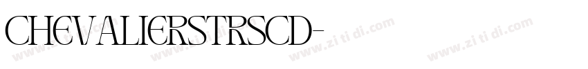 ChevalierStrSCD字体转换