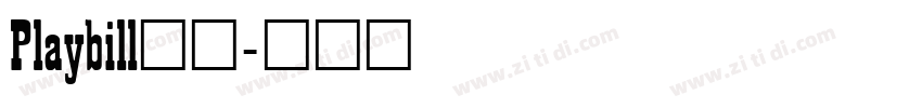 Playbill字体字体转换
