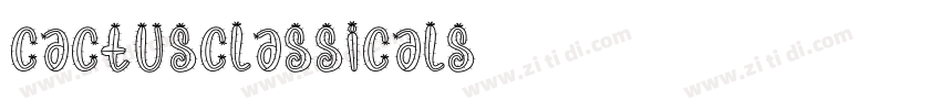 CactusClassicalS字体转换
