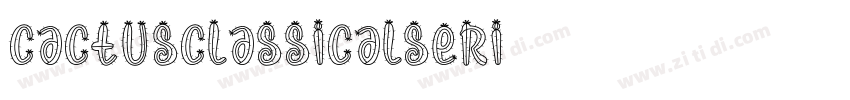 CactusClassicalSeri字体转换