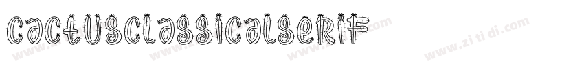 CactusClassicalSerif字体转换