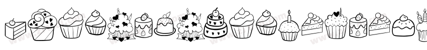 GothicBirthdayCake字体转换