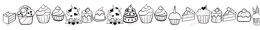 GothicBirthdayCake字体转换